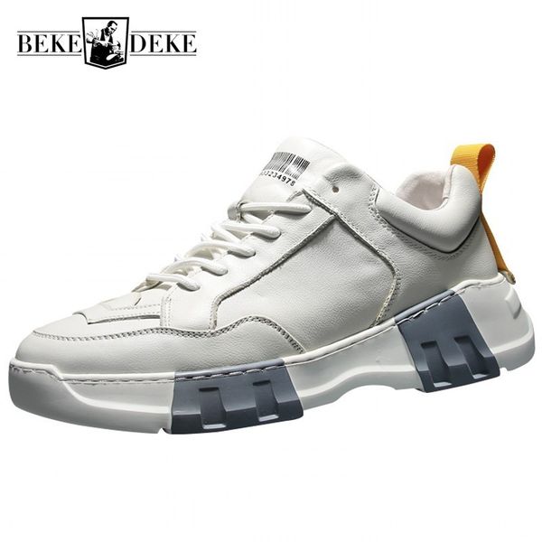korean mixed colors autumn mens genuine leather sneaker fashion thick bottom increase lace up cowhide male casual sport shoes, Black
korean mixed colors autumn mens genuine leather sneaker fashion thick bottom increase lace up cowhide male casual sport shoes, Black