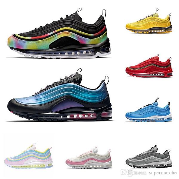 laser fuchsia 97s dye black metallic silver bullet 1997 triple black white neon og undftd grape rainbow men women running shoes sneakers, White;red
laser fuchsia 97s dye black metallic silver bullet 1997 triple black white neon og undftd grape rainbow men women running shoes sneakers, White;red