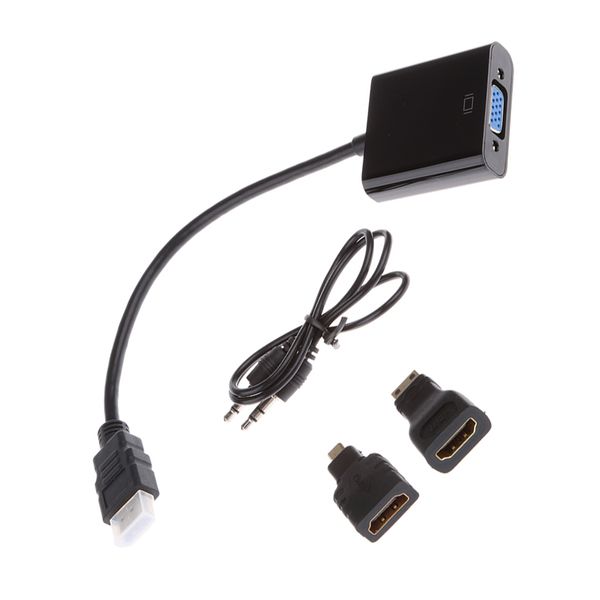 hdmi male to vga female video converter adapter cable for pc laptv 
hdmi male to vga female video converter adapter cable for pc laptv