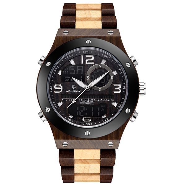 2019 new wood watch sn153 lcd dual display watch sandalwood bamboo men's, Slivery;brown
2019 new wood watch sn153 lcd dual display watch sandalwood bamboo men's, Slivery;brown