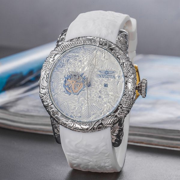 2019 automatic skeleton quartz watch for a man to leave the shore background transparent blue dial invicta wristwatches, Slivery;brown
2019 automatic skeleton quartz watch for a man to leave the shore background transparent blue dial invicta wristwatches, Slivery;brown