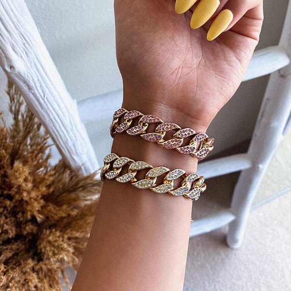 rhinestone cuban chain bracelet for women iced out link chain bracelets trendy crystal wristband bling jewelry gift, Black
rhinestone cuban chain bracelet for women iced out link chain bracelets trendy crystal wristband bling jewelry gift, Black