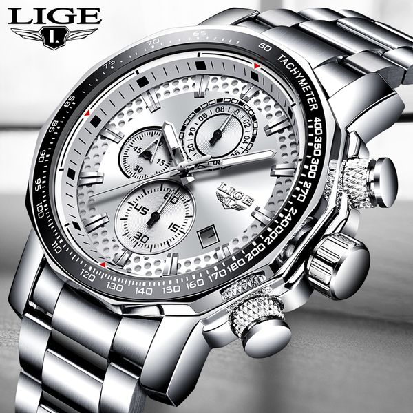 lige 2019 new fashion watches mens fashion business quartz watch sports waterproof luminous mens watch relogio masculino, Slivery;brown
lige 2019 new fashion watches mens fashion business quartz watch sports waterproof luminous mens watch relogio masculino, Slivery;brown