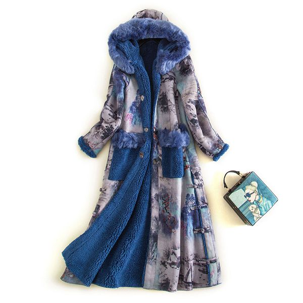 floral printed winter parkas womens fur coats hooded faux fur jacket plus size warm outerwear autumn clothes 2019, Black
floral printed winter parkas womens fur coats hooded faux fur jacket plus size warm outerwear autumn clothes 2019, Black
