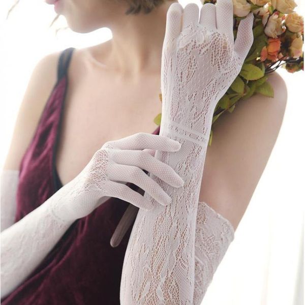2018 new lace long gloves women black white openwork evening opera glove ladies summer sunscreen driving gloves 50cm agb233, Blue;gray
2018 new lace long gloves women black white openwork evening opera glove ladies summer sunscreen driving gloves 50cm agb233, Blue;gray