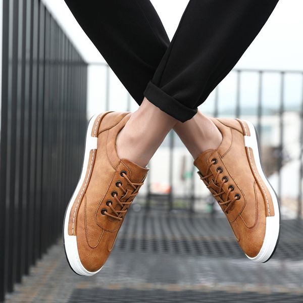 2020 large size men's shoes men's shoes autumn new korean sports tide lace up casual leather zh100548, Black
2020 large size men's shoes men's shoes autumn new korean sports tide lace up casual leather zh100548, Black
