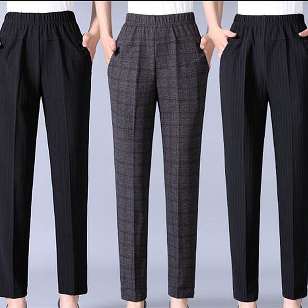 autumn winter middl aged women warm velvet elastic waist casual straight pants female trousers plus size clothing, Black;white
autumn winter middl aged women warm velvet elastic waist casual straight pants female trousers plus size clothing, Black;white
