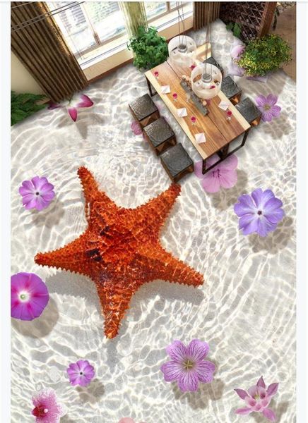 3d customized pvc self-adhesive mural wallpaper floor painting starfish flower living room bathroom plant flower 3d waterproof floor sticker
3d customized pvc self-adhesive mural wallpaper floor painting starfish flower living room bathroom plant flower 3d waterproof floor sticker