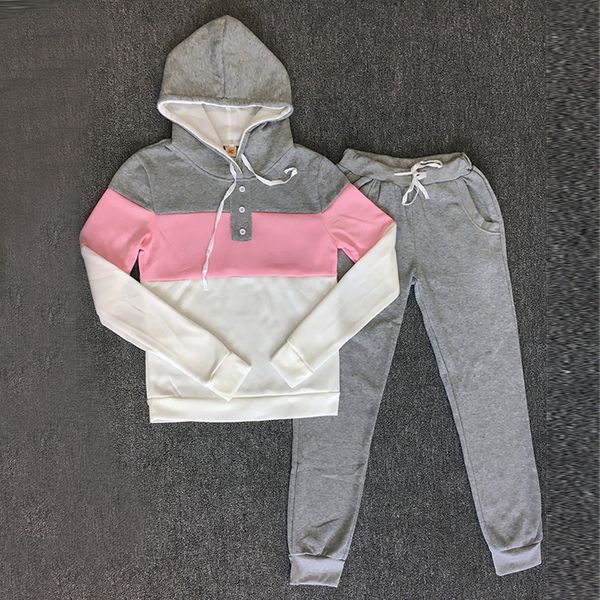 женщины 2pcs набор толстовка crop top толстовка нашивка брюки side капюшон 2 шт наборы женская одежда костюмы женской, Gray
женщины 2pcs набор толстовка crop top толстовка нашивка брюки side капюшон 2 шт наборы женская одежда костюмы женской, Gray