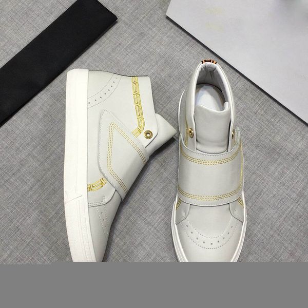2019 italy casual shoes for men high flat genuine leather men shoes designers sneakers trainers basketball shoes, Black
2019 italy casual shoes for men high flat genuine leather men shoes designers sneakers trainers basketball shoes, Black