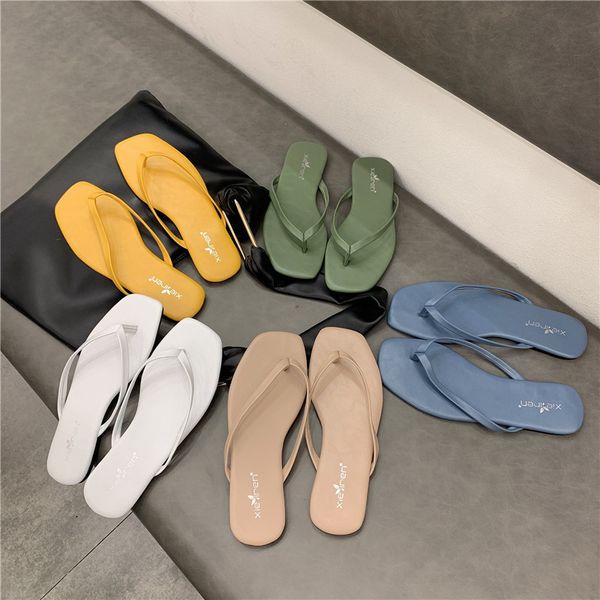 slippers casual female shoes summer woman square toe candy colors loafers rubber flip flops slides low luxury 2020 beach, Black
slippers casual female shoes summer woman square toe candy colors loafers rubber flip flops slides low luxury 2020 beach, Black