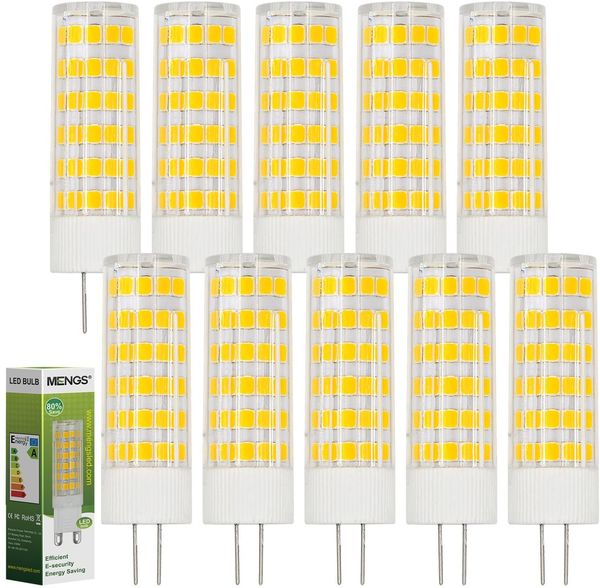 10pcs g4 led lamp 5w ac/dc 12v, 75x2835 for home chandelier decorative lamp