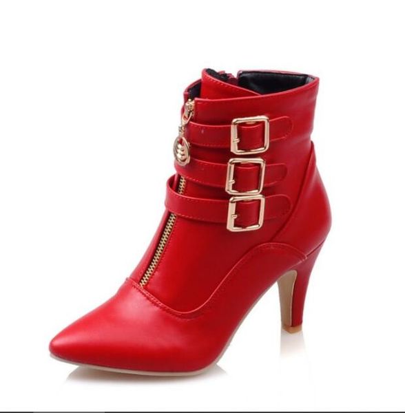 women martin boots classic original ins fashion brand ladies genuine leather ankle office lady belt buckle slim high heel booties plus siz, Black
women martin boots classic original ins fashion brand ladies genuine leather ankle office lady belt buckle slim high heel booties plus siz, Black