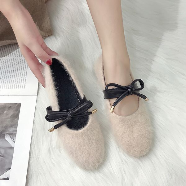 2019 winter women flats wool slip on flat shoes mary janes fur loafers warm flat casual shoes plush boat woman n7822g, Black
2019 winter women flats wool slip on flat shoes mary janes fur loafers warm flat casual shoes plush boat woman n7822g, Black