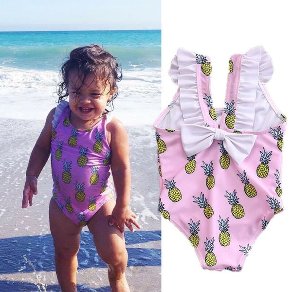 Kids Baby Children Girls Sleeveless Pineapple Print Pink Cute Ruffle Bow One-Piece Suits Beachwear Bathing Suits Swimsuits
Kids Baby Children Girls Sleeveless Pineapple Print Pink Cute Ruffle Bow One-Piece Suits Beachwear Bathing Suits Swimsuits