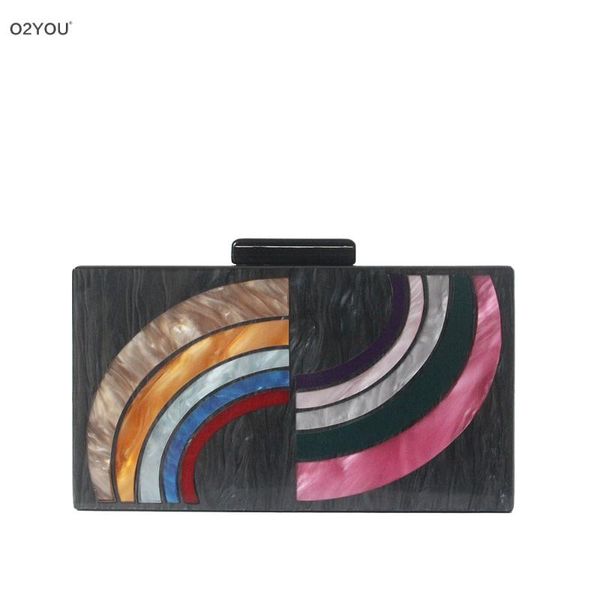 pearl black with colorful rainbows acrylic box wallet big card holders wallet handbag purse clutch messenger shoulder straps bag
pearl black with colorful rainbows acrylic box wallet big card holders wallet handbag purse clutch messenger shoulder straps bag
