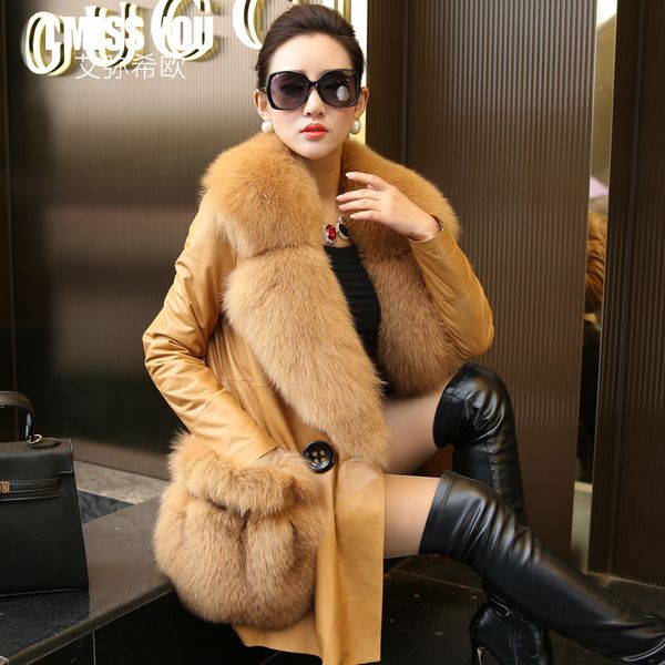 sheepskin real 100% coat female natural fur collar down jackets 2020 winter jacket women genuine leather jacket my, Black
sheepskin real 100% coat female natural fur collar down jackets 2020 winter jacket women genuine leather jacket my, Black