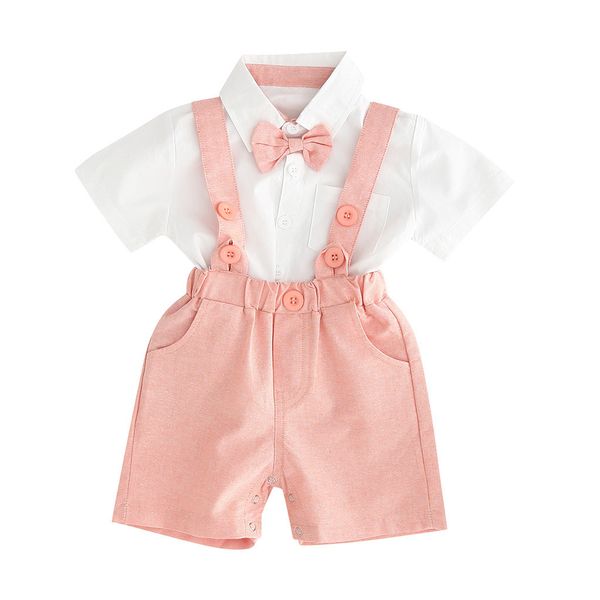 toddler baby boy gentleman suits short sleeve shirt suspender shorts outfit set, White
toddler baby boy gentleman suits short sleeve shirt suspender shorts outfit set, White