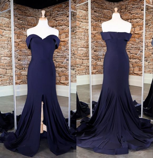 fashion dark blue mermaid evening bridesmaid dresses off shoulders with short sleeves side slit formal prom party dress, Black;red
fashion dark blue mermaid evening bridesmaid dresses off shoulders with short sleeves side slit formal prom party dress, Black;red