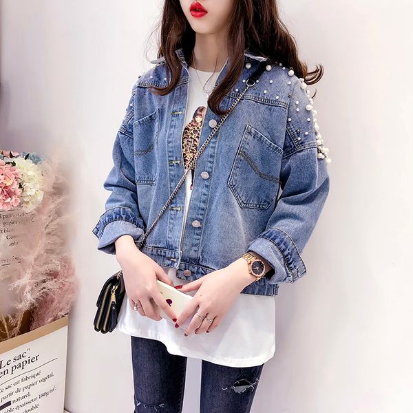 women's jackets short denim jacket female korean spring autumn coat blue jean women 2021 fashion streetwear kurtka jeans kj2215, Black;brown
women's jackets short denim jacket female korean spring autumn coat blue jean women 2021 fashion streetwear kurtka jeans kj2215, Black;brown