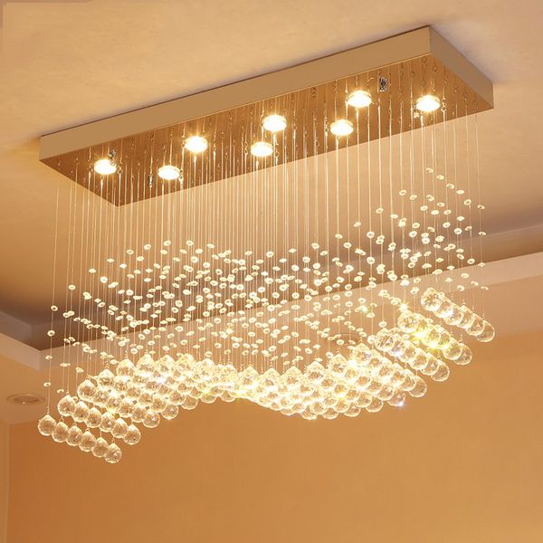 crystal rectangle chandelier rain drop crystal ceiling light fixture wave design flush mount for dining room wedding centerpieces
crystal rectangle chandelier rain drop crystal ceiling light fixture wave design flush mount for dining room wedding centerpieces