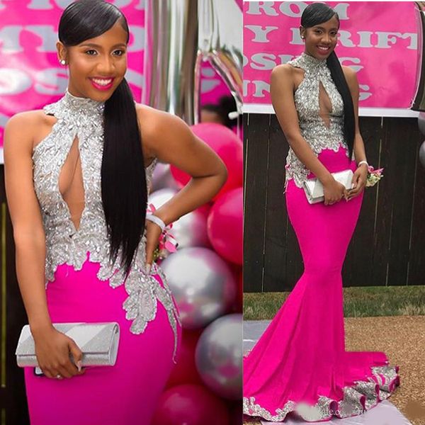 2020 elegant mermaid prom party dresses high neck pearls sleeveless lace appliques cutaway side crystal beaded evening gowns custom made, Black
2020 elegant mermaid prom party dresses high neck pearls sleeveless lace appliques cutaway side crystal beaded evening gowns custom made, Black