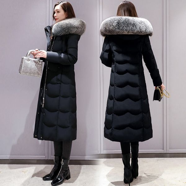 women outerwear winter 2019 new mid-long hooded real fur collar female down jacket fashion thick high-end ladies parkas cw713, Black
women outerwear winter 2019 new mid-long hooded real fur collar female down jacket fashion thick high-end ladies parkas cw713, Black