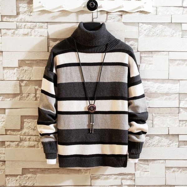 winter turtleneck sweater men's warm and fashion casual knit pullover men streetwear loose knitting sweaters mens clothes -2xl, White;black
winter turtleneck sweater men's warm and fashion casual knit pullover men streetwear loose knitting sweaters mens clothes -2xl, White;black