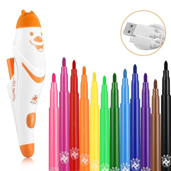 электрический spray art pen аэрограф marker set акварель краска перо волшебное перо цветные маркеры childrens детские игрушки подарок
электрический spray art pen аэрограф marker set акварель краска перо волшебное перо цветные маркеры childrens детские игрушки подарок