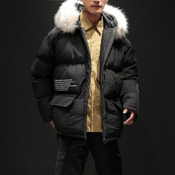 men hip hop fur collar parkas 2019 casual autumn winter warm letter print thick padded hooded windbreaker overcoat streetwear, Tan;black
men hip hop fur collar parkas 2019 casual autumn winter warm letter print thick padded hooded windbreaker overcoat streetwear, Tan;black