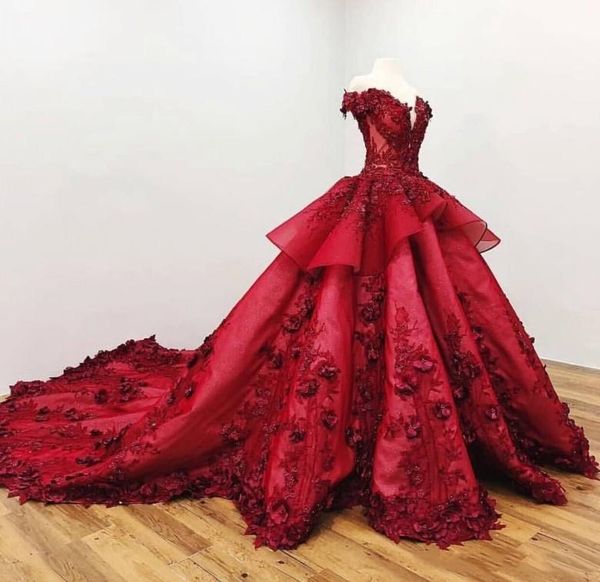 burgundy luxurious off shoulder ball gown evening dresses lace applique beading flower prom evening dresses custom made formal party gowns, Black;red
burgundy luxurious off shoulder ball gown evening dresses lace applique beading flower prom evening dresses custom made formal party gowns, Black;red