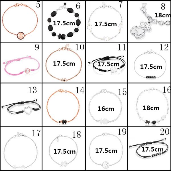 2020 100% 925 sterling silver classic cute bear bracelet fashion female ornament factory wholesale, Black
2020 100% 925 sterling silver classic cute bear bracelet fashion female ornament factory wholesale, Black