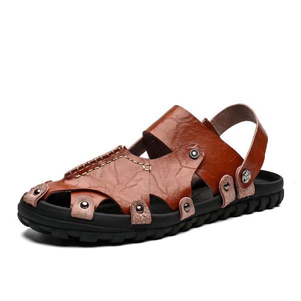 new summer men sandals breathable leather men beach flip flops brand casual shoes comfortable slip-on casual sandal, Black
new summer men sandals breathable leather men beach flip flops brand casual shoes comfortable slip-on casual sandal, Black
