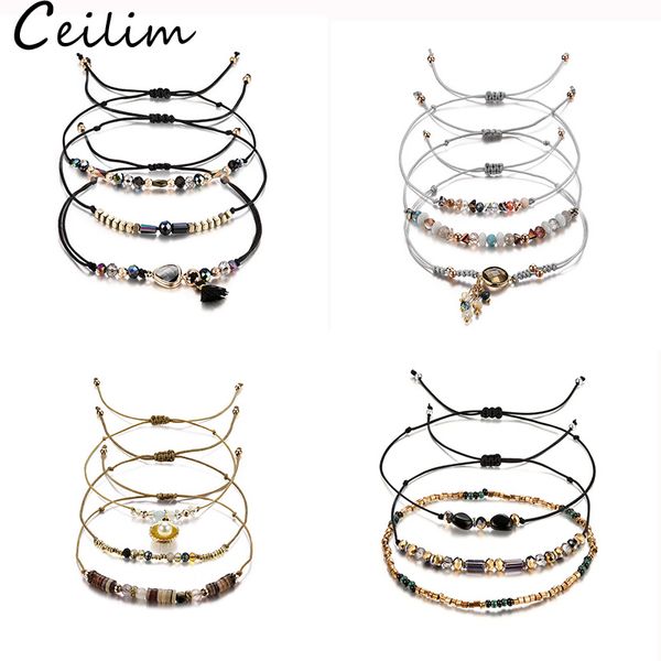 natural stone crystal rice bead bracelet set with heart charm - trendy, woven & wholesale for women, Black
natural stone crystal rice bead bracelet set with heart charm - trendy, woven & wholesale for women, Black