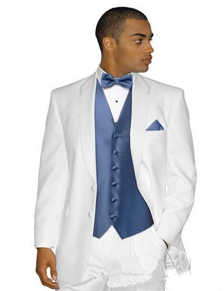 wholesale- 2017 tuxedos wedding suits groomsmen suit fit slim from prom two button white jacket and navy blue (jacket +pants +vest, White;black
wholesale- 2017 tuxedos wedding suits groomsmen suit fit slim from prom two button white jacket and navy blue (jacket +pants +vest, White;black