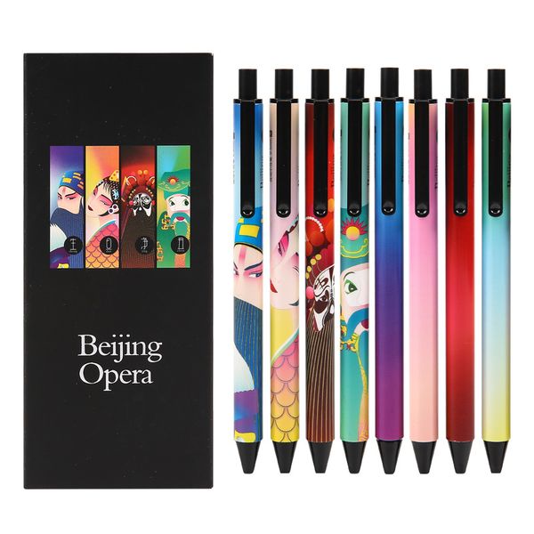 4pcs/lot 0.5mm creative trend beijing opera series pressing gel pen student office stationery penholder color random
4pcs/lot 0.5mm creative trend beijing opera series pressing gel pen student office stationery penholder color random
