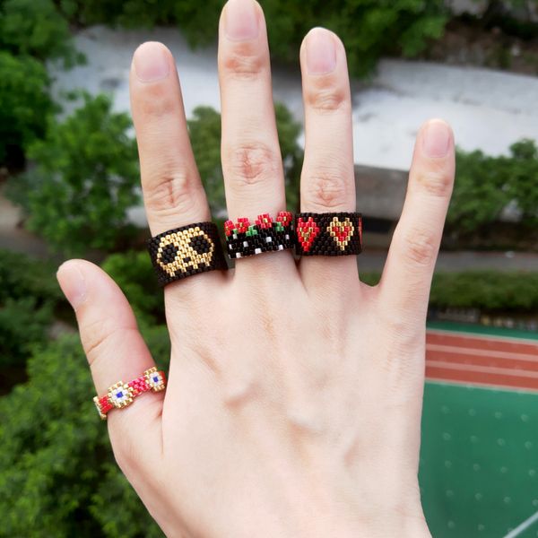 fairywoo ethnic heart punk kolye skeleton black red flower cute coloful heart ring set woman men handmade ring holiday gifts, Golden;silver
fairywoo ethnic heart punk kolye skeleton black red flower cute coloful heart ring set woman men handmade ring holiday gifts, Golden;silver