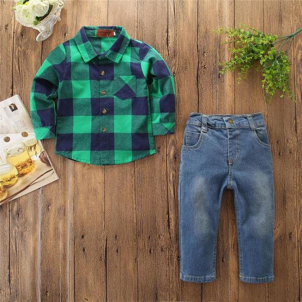 boys clothes set 2020 new fashion children clothing long sleeves plaid shirt with long pants denim trousers jeans two-piece, White
boys clothes set 2020 new fashion children clothing long sleeves plaid shirt with long pants denim trousers jeans two-piece, White