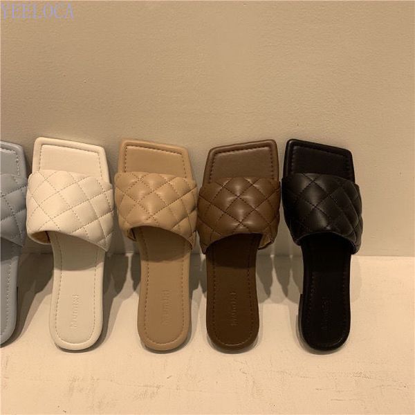 2020 summer women's leather sandals slippers weave matching beach shoes luxury shoes women designers flat head design, Black
2020 summer women's leather sandals slippers weave matching beach shoes luxury shoes women designers flat head design, Black