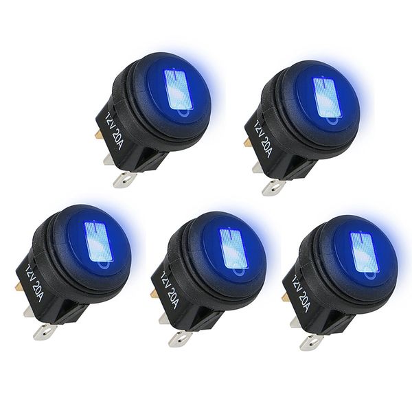 5pcs car truck rv rocker round toggle led switch on-off control waterproof blue led boat marine rocker switch 12v 20a
5pcs car truck rv rocker round toggle led switch on-off control waterproof blue led boat marine rocker switch 12v 20a