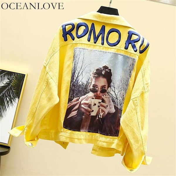 oceanlove candy color print women denim jacket print girl letters chaqueta mujer korean 2019 autumn loose jaqueta feminina 12043, Black;brown
oceanlove candy color print women denim jacket print girl letters chaqueta mujer korean 2019 autumn loose jaqueta feminina 12043, Black;brown