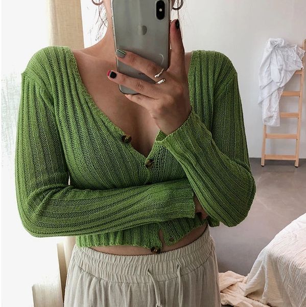 fashion- spring autumn sweaters women v-neck thin short cardigan knitted, White;black
fashion- spring autumn sweaters women v-neck thin short cardigan knitted, White;black