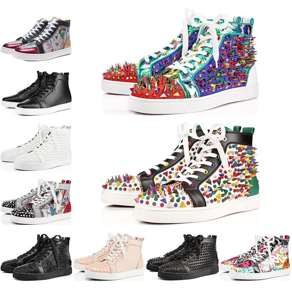 2019 fashion spikes high red bottom pik pik studded designer sneakers women men luxury flat genuine leather casual party lover shoes
2019 fashion spikes high red bottom pik pik studded designer sneakers women men luxury flat genuine leather casual party lover shoes