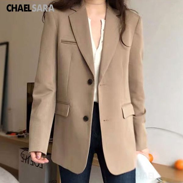women's suits & blazers 2021 spring autumn jackets women korean chic pocket solid casual loose suit coat female office blazer, White;black
women's suits & blazers 2021 spring autumn jackets women korean chic pocket solid casual loose suit coat female office blazer, White;black
