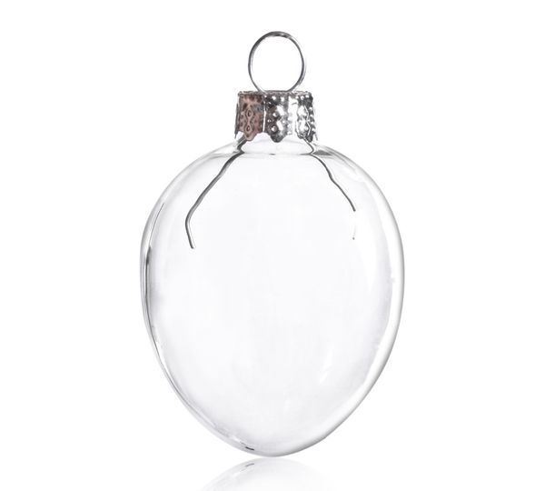party decoration diy paintable transparent christmas ornament 50mm glass egg silver cap, 100/pack
party decoration diy paintable transparent christmas ornament 50mm glass egg silver cap, 100/pack