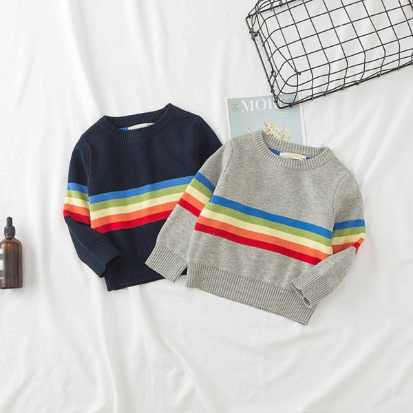 cute -6t sweater boys girls clothes casual knit round neck pullover color stripe bottoming shirt winter, Blue
cute -6t sweater boys girls clothes casual knit round neck pullover color stripe bottoming shirt winter, Blue