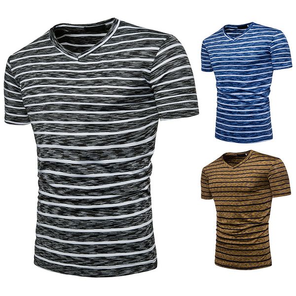 men's t-shirts mens summer tshirt fitness short sleeve v neck stripe color casual cotton shirt for men asian size s-2xl, White;black
men's t-shirts mens summer tshirt fitness short sleeve v neck stripe color casual cotton shirt for men asian size s-2xl, White;black