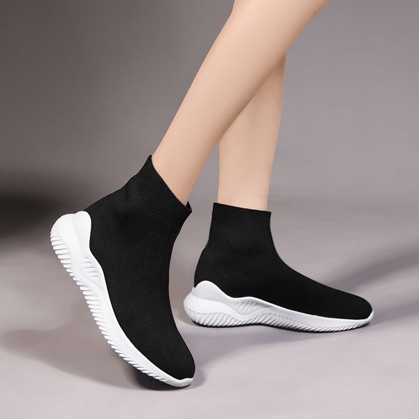 cork breathable ankle boot women socks shoes female sneakers casual elasticity wedge platform shoes woman soft sole sneakers, Black
cork breathable ankle boot women socks shoes female sneakers casual elasticity wedge platform shoes woman soft sole sneakers, Black