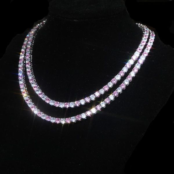2020 new fashion iced out bling big round cut white pink cz tennis charm choker necklaces for women wedding jewelry, Silver
2020 new fashion iced out bling big round cut white pink cz tennis charm choker necklaces for women wedding jewelry, Silver