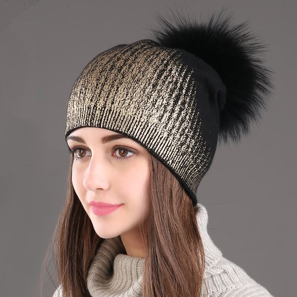 2019 winter women's wool beanie hat casual metallic color printing knitted cashmere slouchy beanie with raccoon fur pompom balls, Blue;gray
2019 winter women's wool beanie hat casual metallic color printing knitted cashmere slouchy beanie with raccoon fur pompom balls, Blue;gray